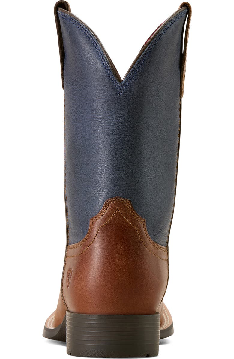 Ariat Kids' Freedom Rider Wide Square Toe Western Boot, Alternate, color, Hickory Smoke