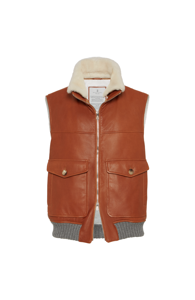 Brunello Cucinelli Padded vest, Main, color, Brown