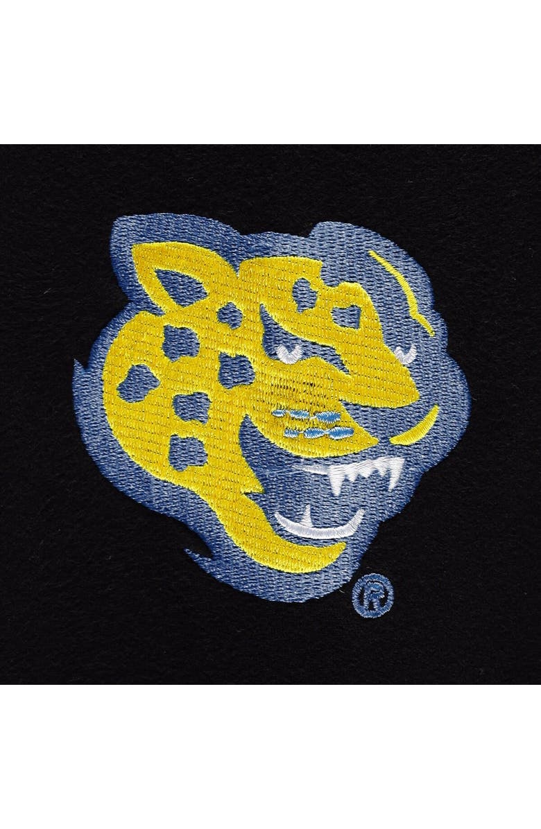 FISLL Men's FISLL  Black Southern University Jaguars Puff Print Sliced Pullover Hoodie, Alternate, color, Black