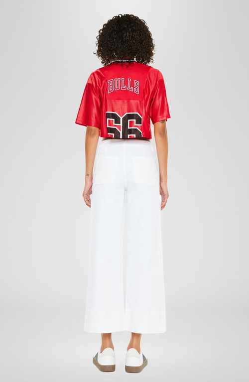Kancan Stacy High Rise Wide Leg Jeans In White