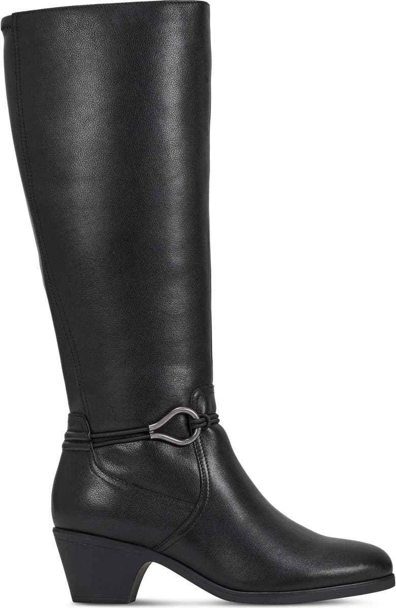 Rockport Cobb Hill Presley Tall Boot, Alternate, color, Black