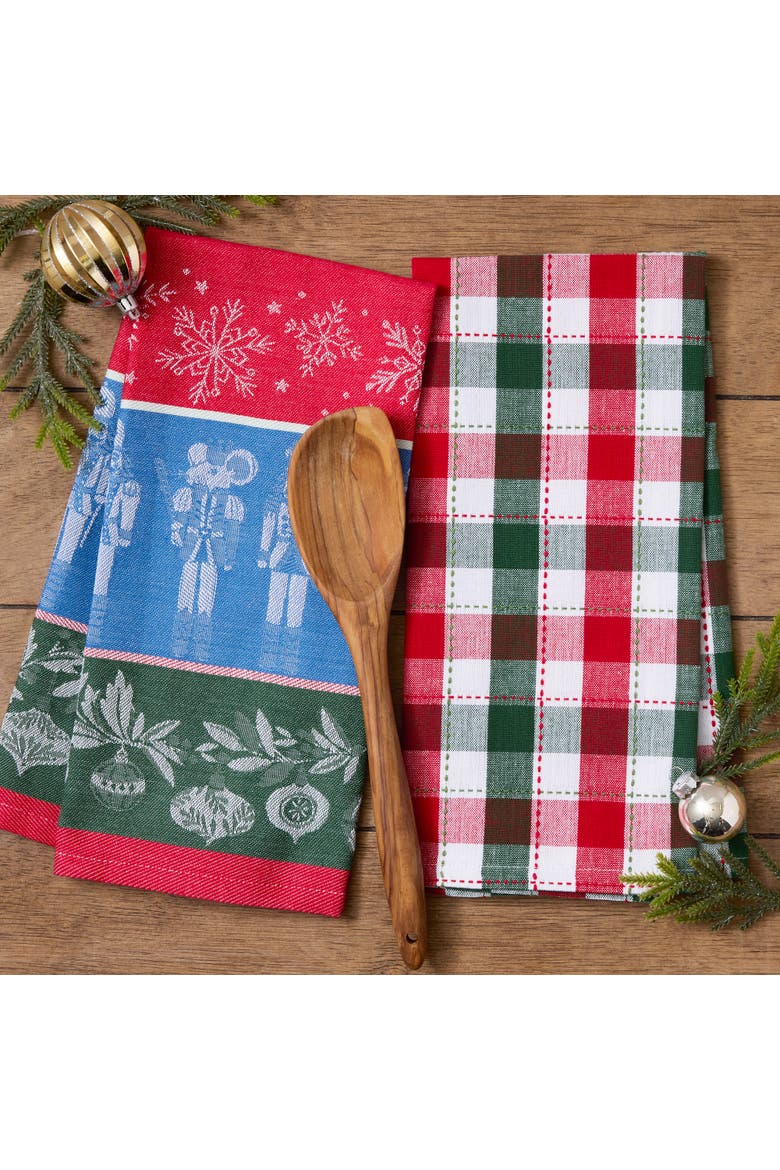 Holiday Nutcrackers Dishtowel Set of 2, Alternate, color, Holiday Nutcrackers