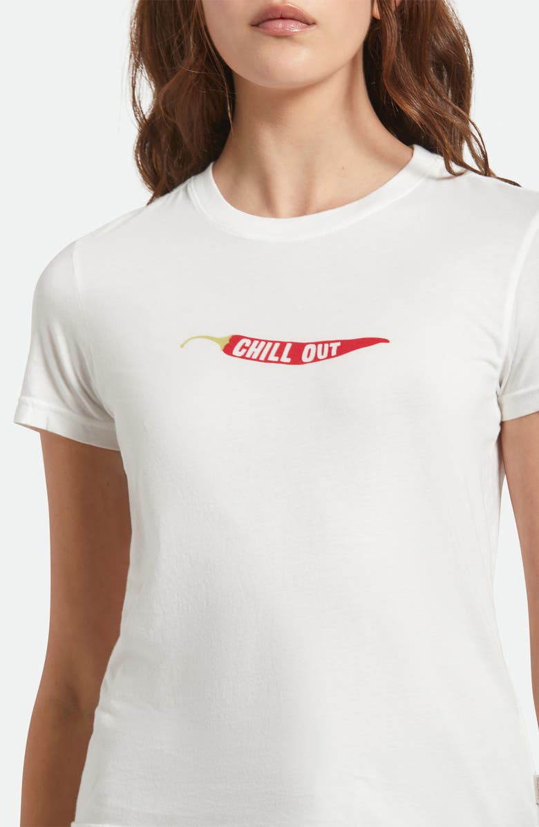 Brixton Chill Out Cotton Graphic T-Shirt, Alternate, color, Off White