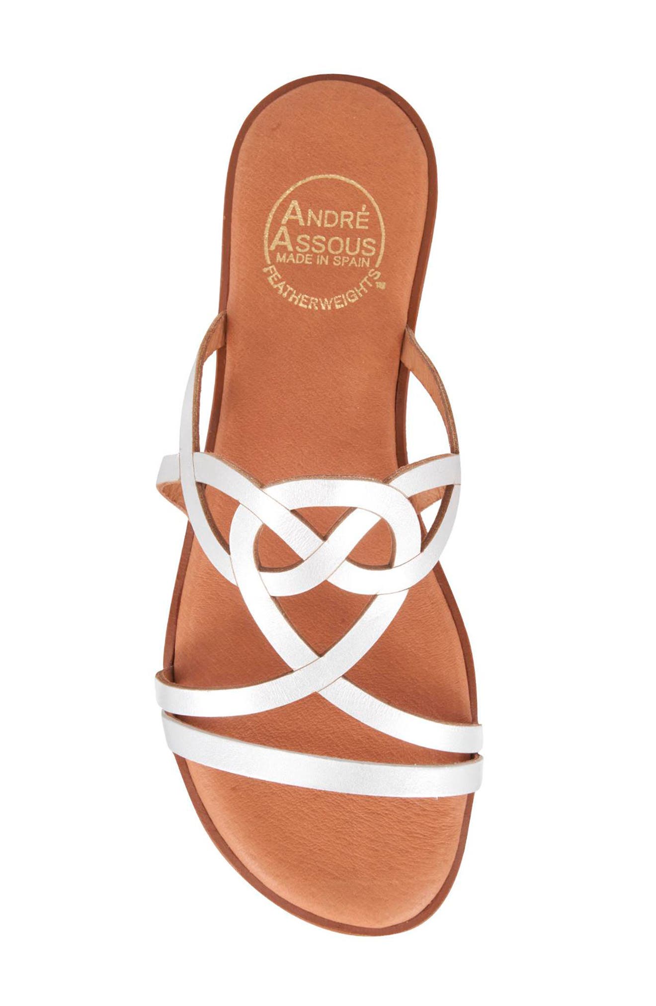 André Assous Glory Strappy Sandal, Alternate, color, Silver