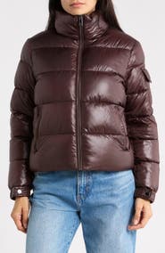 BCBGeneration Funnel Neck Short Puffer Jacket