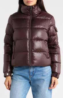 Funnel Neck Short Puffer Jacket
