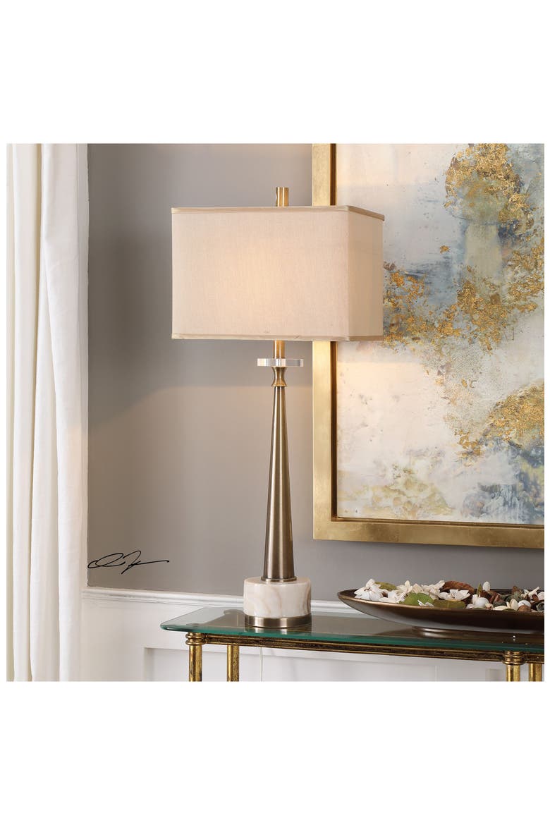 Verner Tapered Table Lamp, Alternate, color, ANTIQUE BRASS/ IVORY SHADE