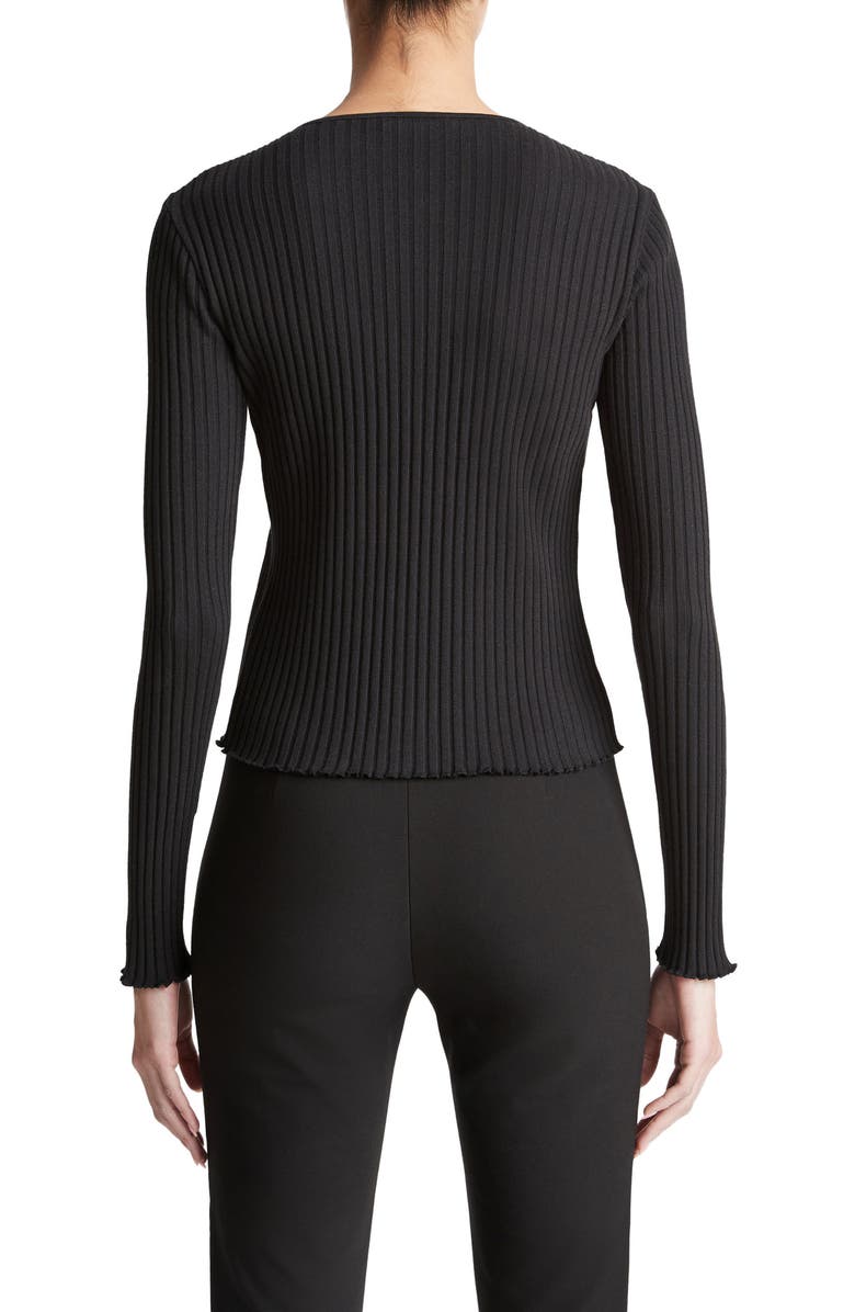 Vince Fitted Rib Cardigan, Alternate, color, 