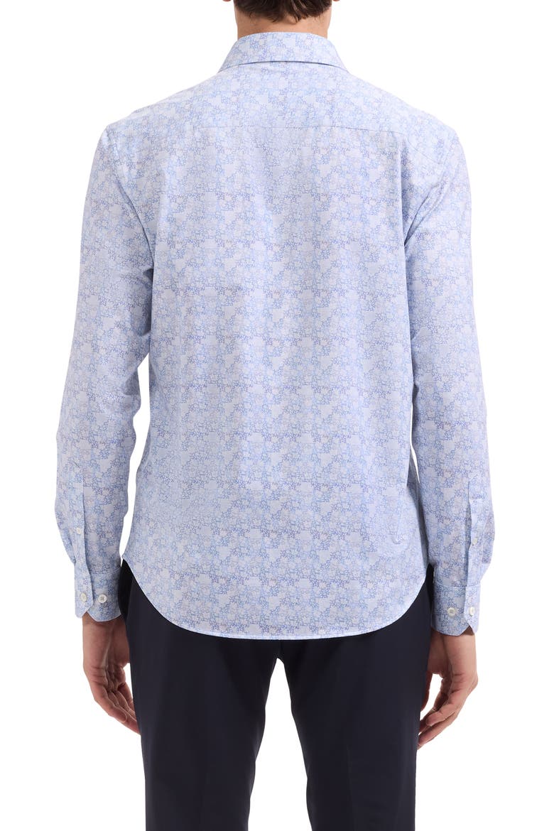James OoohCotton® Floral Button-Up Shirt, Alternate, color, LILAC