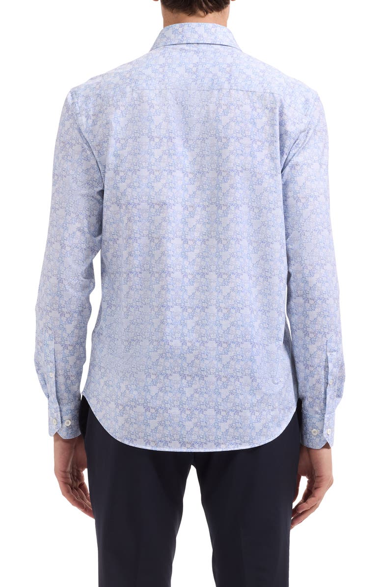 Bugatchi James OoohCotton<sup>®</sup> Floral Button-Up Shirt, Alternate, color, Lilac