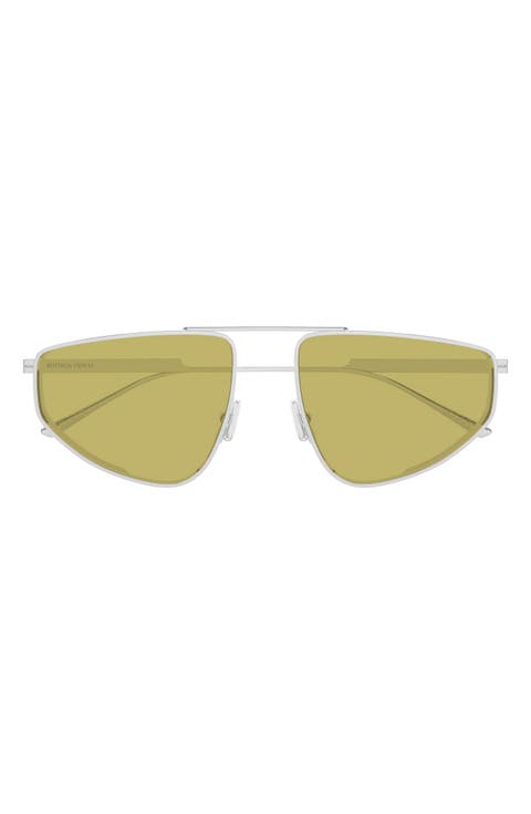 BV1466S 64mm Geometric Aviator Sunglasses
