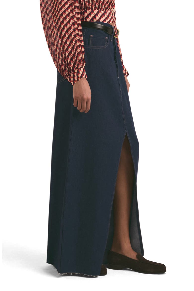 The Sunny Denim Maxi Skirt, Alternate, color, PERTH