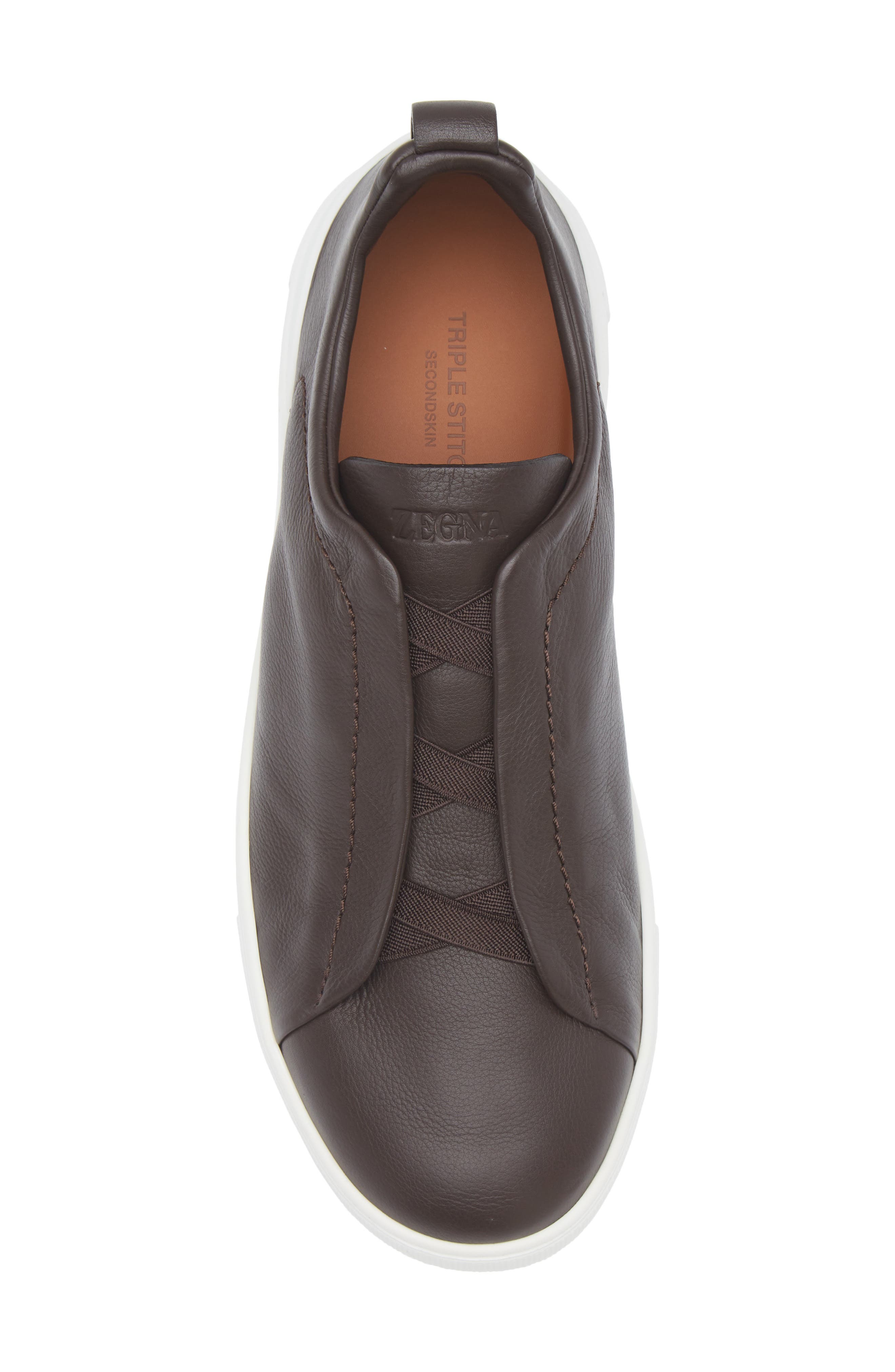 Triple Stitch™ SECONDSKIN Sneaker, Alternate, color, DARK BROWN