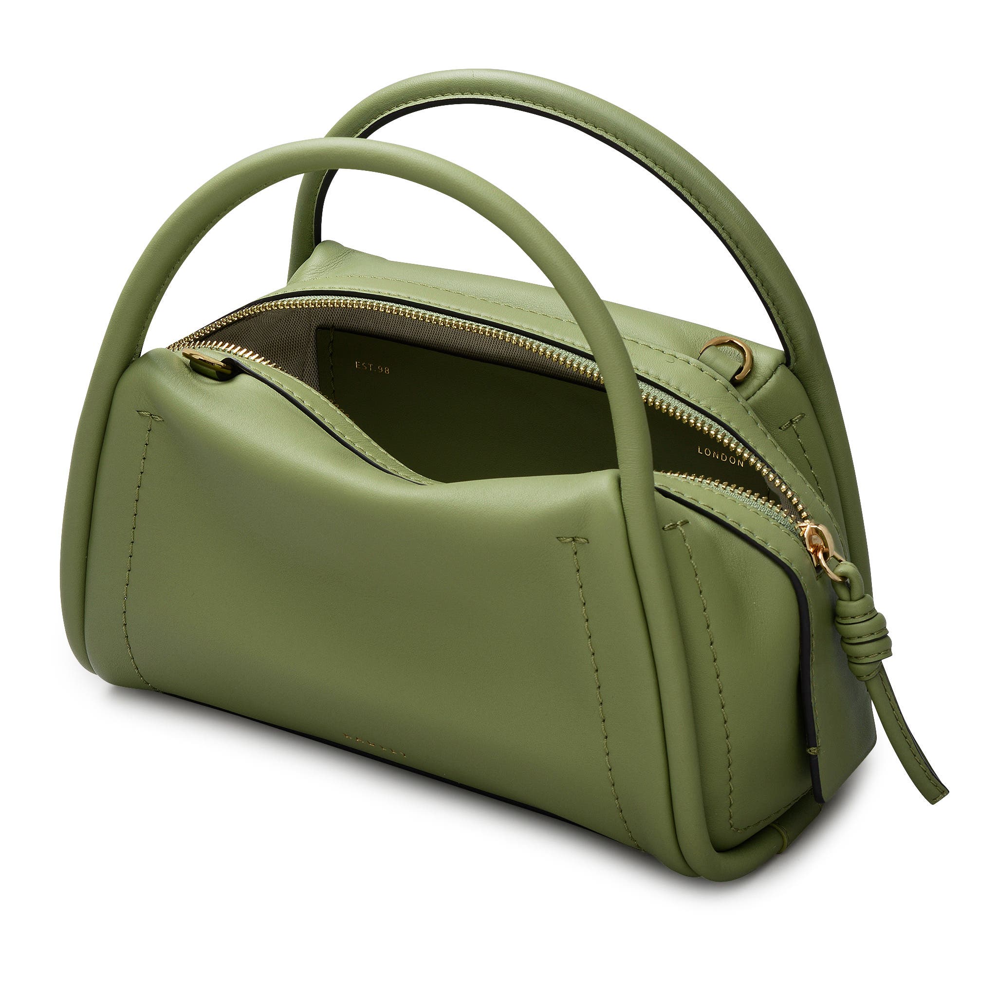 The Golborne Small Ziptop Satchel Bag, Alternate, color, Apple