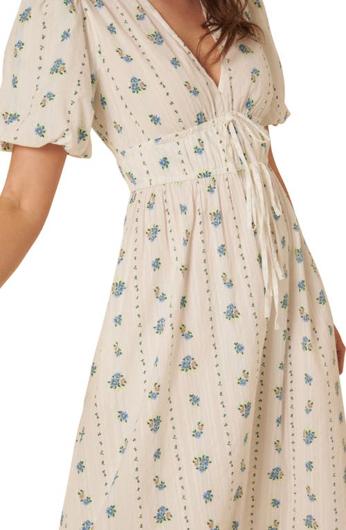 NOBODY'S CHILD NOBODY'S CHILD SCOTTIE PUFF SLEEVE MAXI DRESS