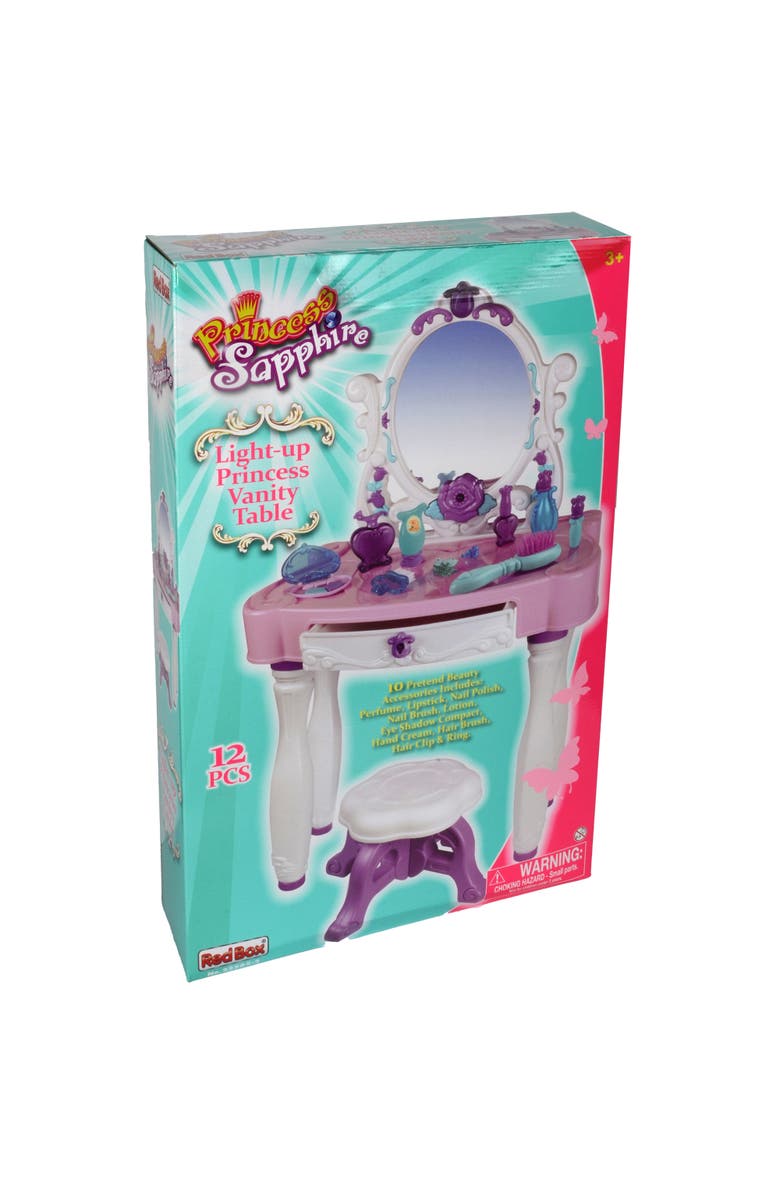 Red Box Light Up Princess Vanity Table, Alternate, color, Multicolored