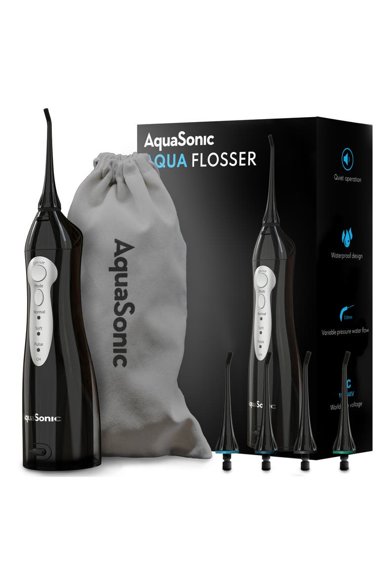 Black Series Electric Toothbrush & Black Aquaflosser Set, Alternate, color, BLACK