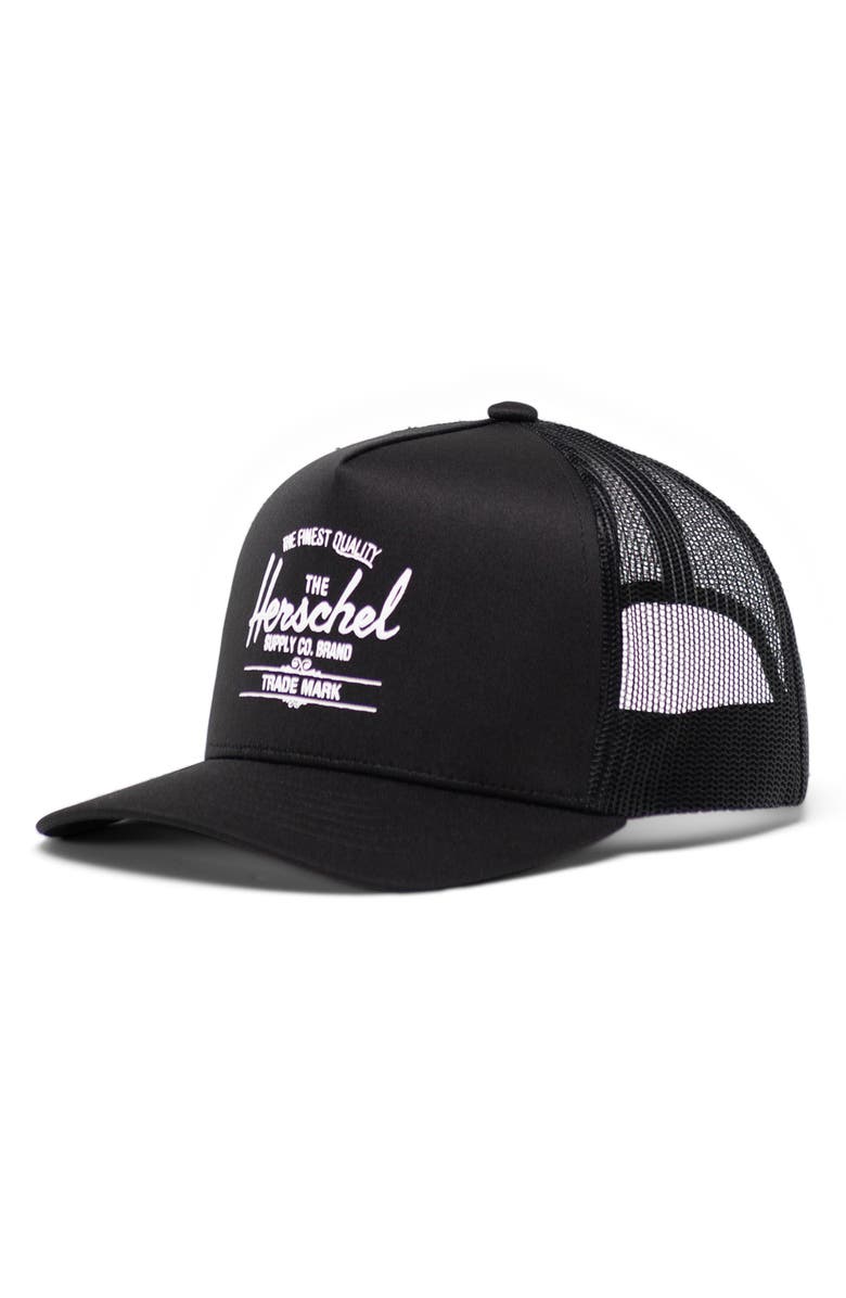 Herschel Supply Co. Whaler 6-Panel Baseball Hat, Main, color, Black
