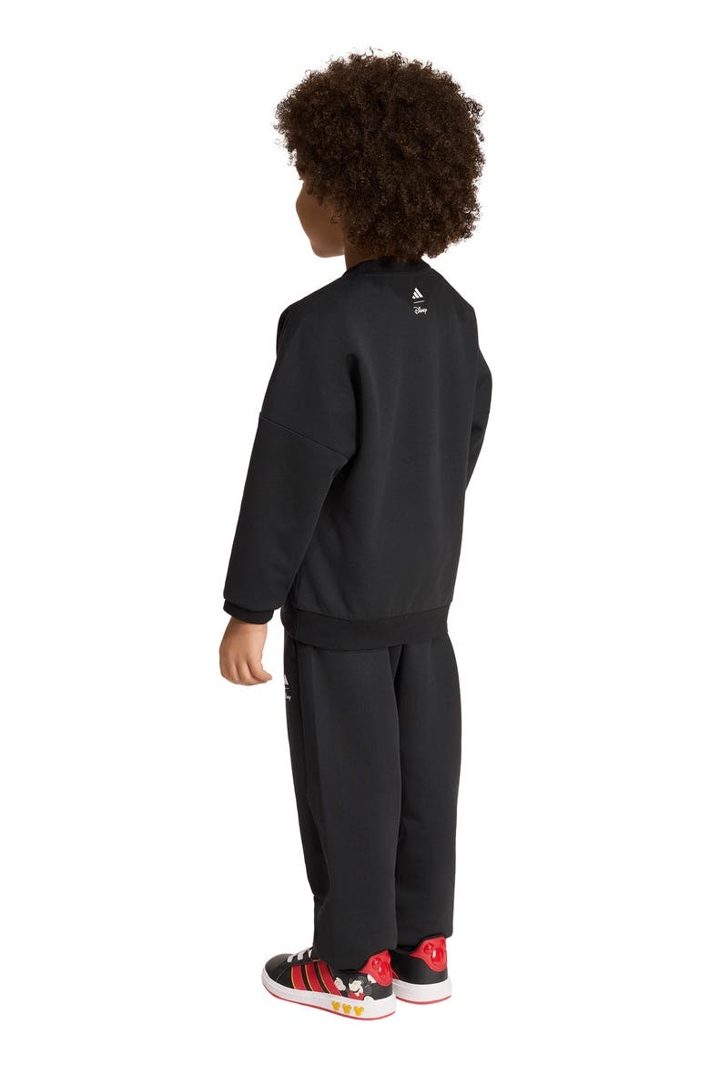 x Disney Kids' Mickey Mouse Sweatshirt & Joggers Set, Alternate, color, BLACK/ OFF WHITE