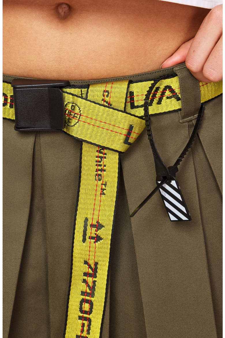 Pleated Miniskirt, Alternate, color, DARK OLIVE