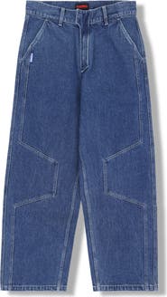 PLEASURES Position Baggy Fit Wide Leg Jeans