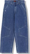 PLEASURES Position Baggy Fit Wide Leg Jeans