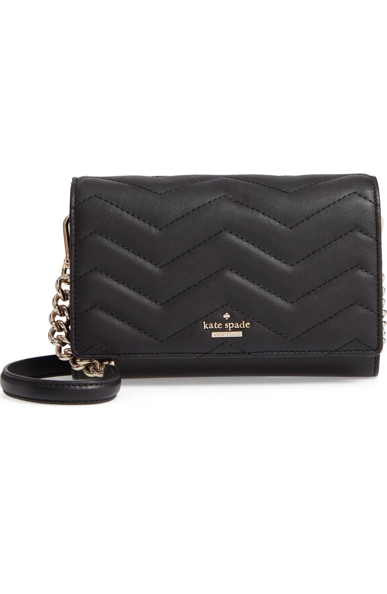 Kate Spade New York reese park – wyn quilted leather crossbody, Main, color,