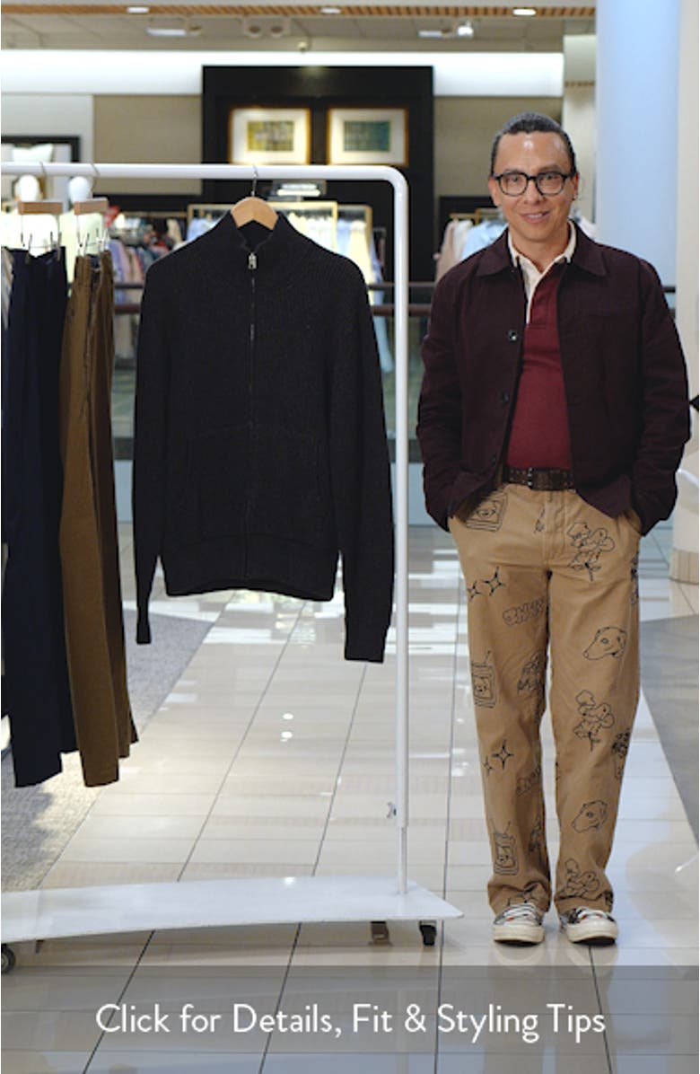 Rib Zip Cardigan, sales video thumbnail