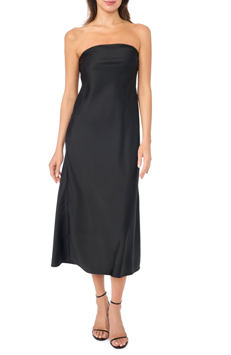 Parker Strapless Maxi Dress, Main, color, Rich Black