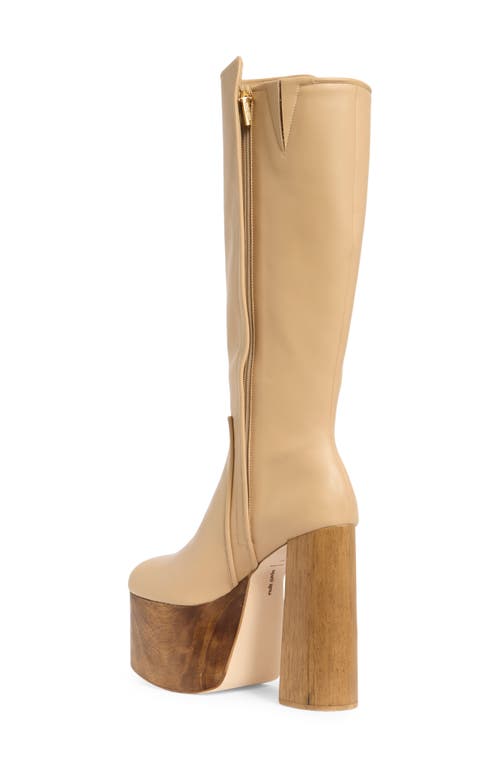 Cult Gaia Willow Boot In Sand