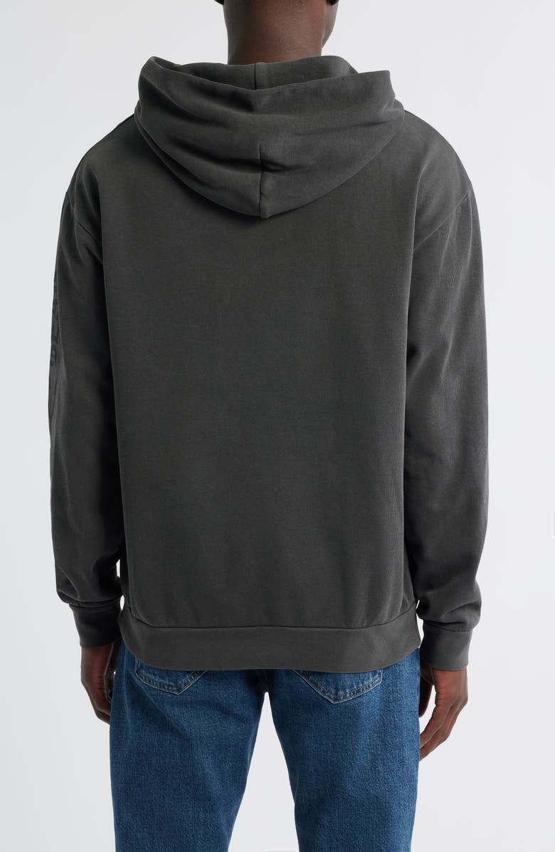 DARK SEAS Fence Line Fleece Graphic Hoodie, Alternate, color, Pigment Black