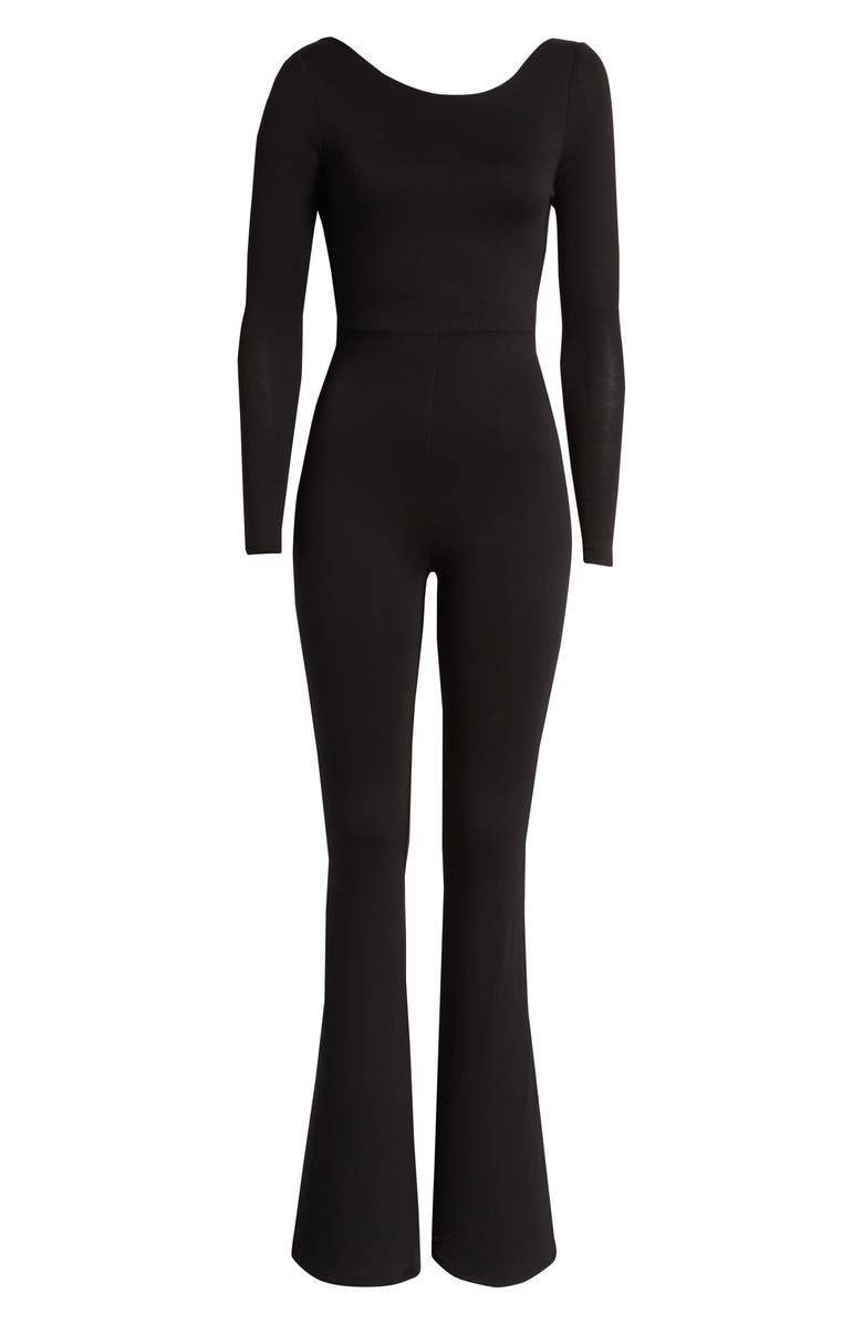 Naked Wardrobe Long Sleeve Jumpsuit, Alternate, color, 
