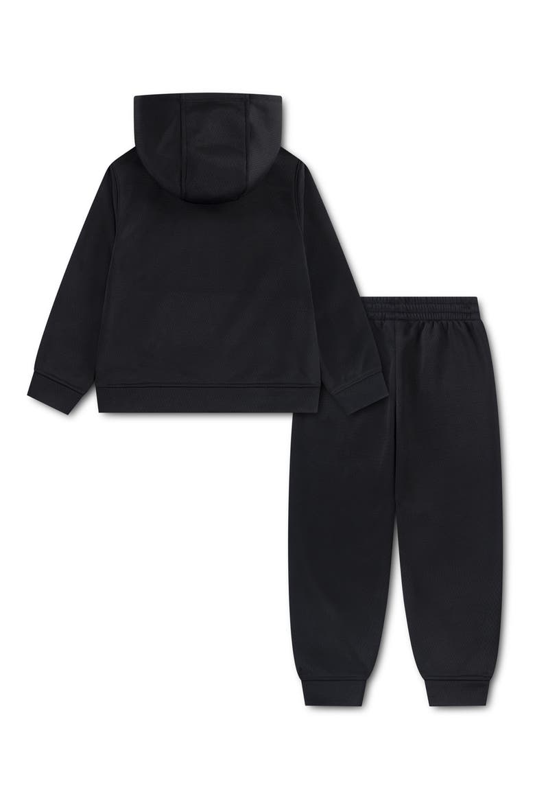 Kids' Mesh Fleece Hoodie & Pants Set, Alternate, color, BLACK