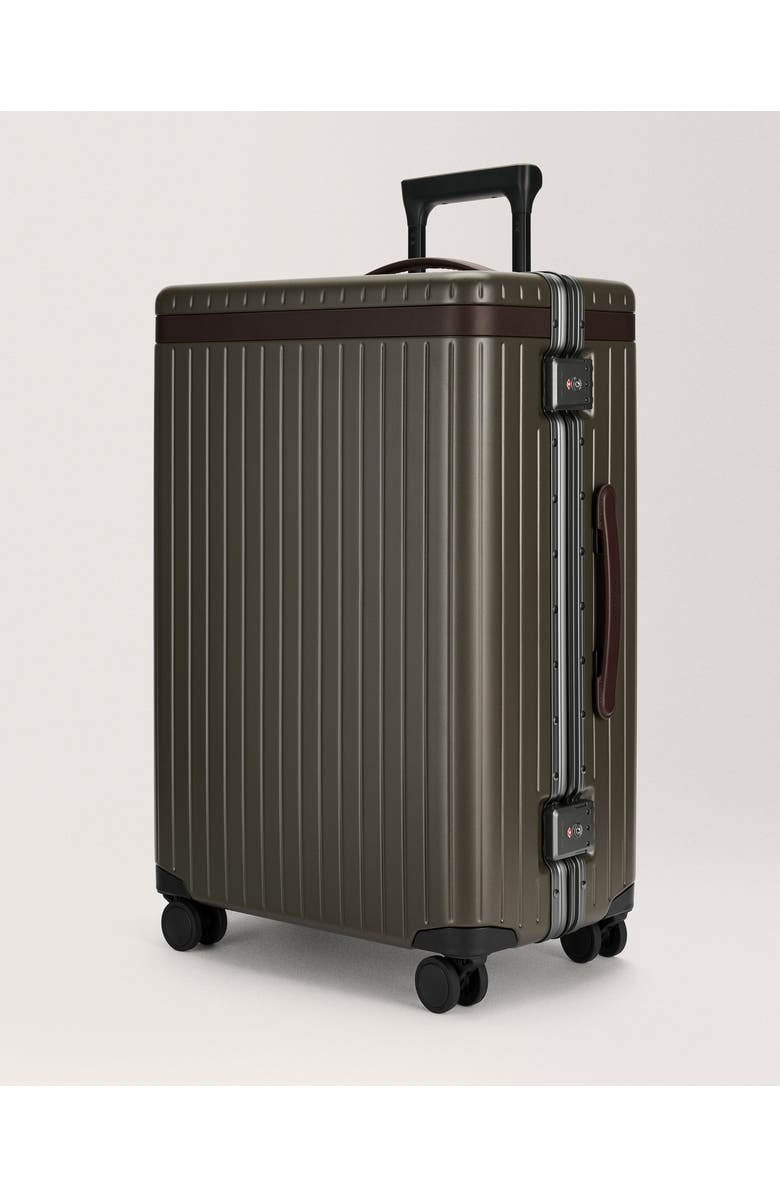 CF103 The Check-in Suitcase, Alternate, color, Dark Olive / Chocolate