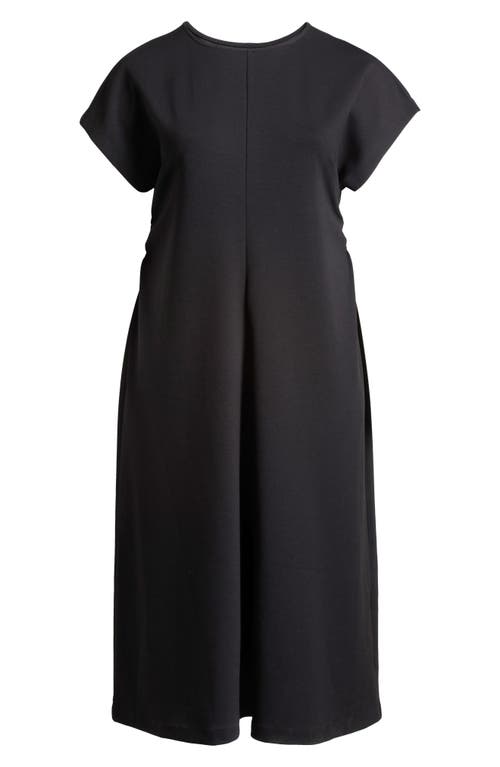 Nordstrom Crewneck Midi Dress In Black