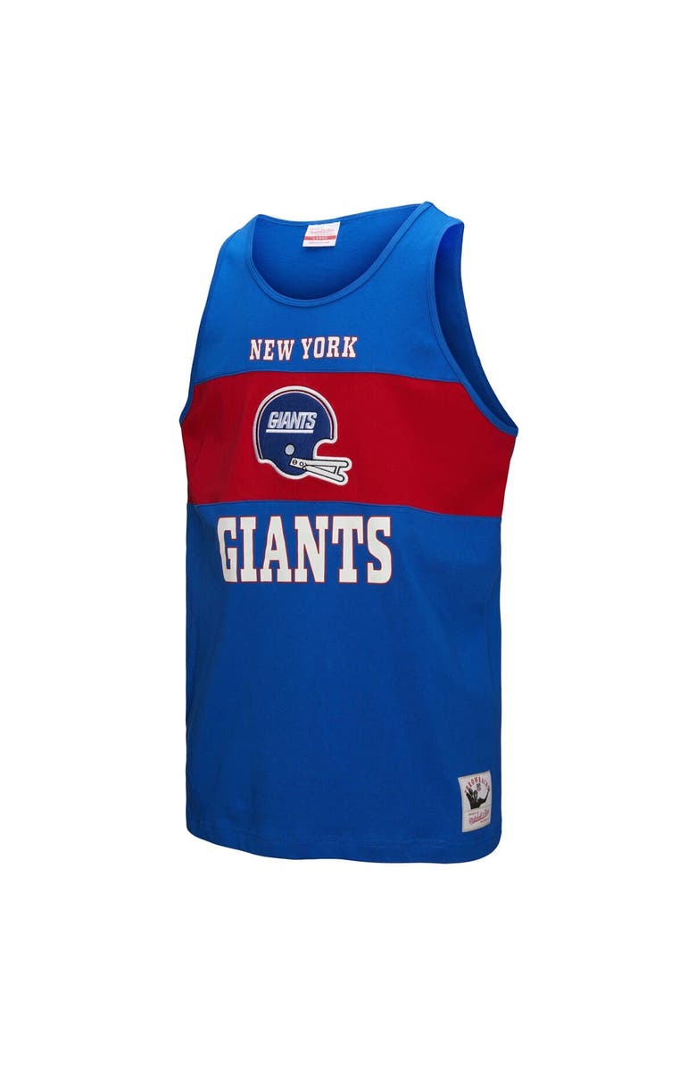 Mitchell & Ness Men's Mitchell & Ness Royal New York Giants Retro Colorblock Tank Top, Alternate, color, Royal