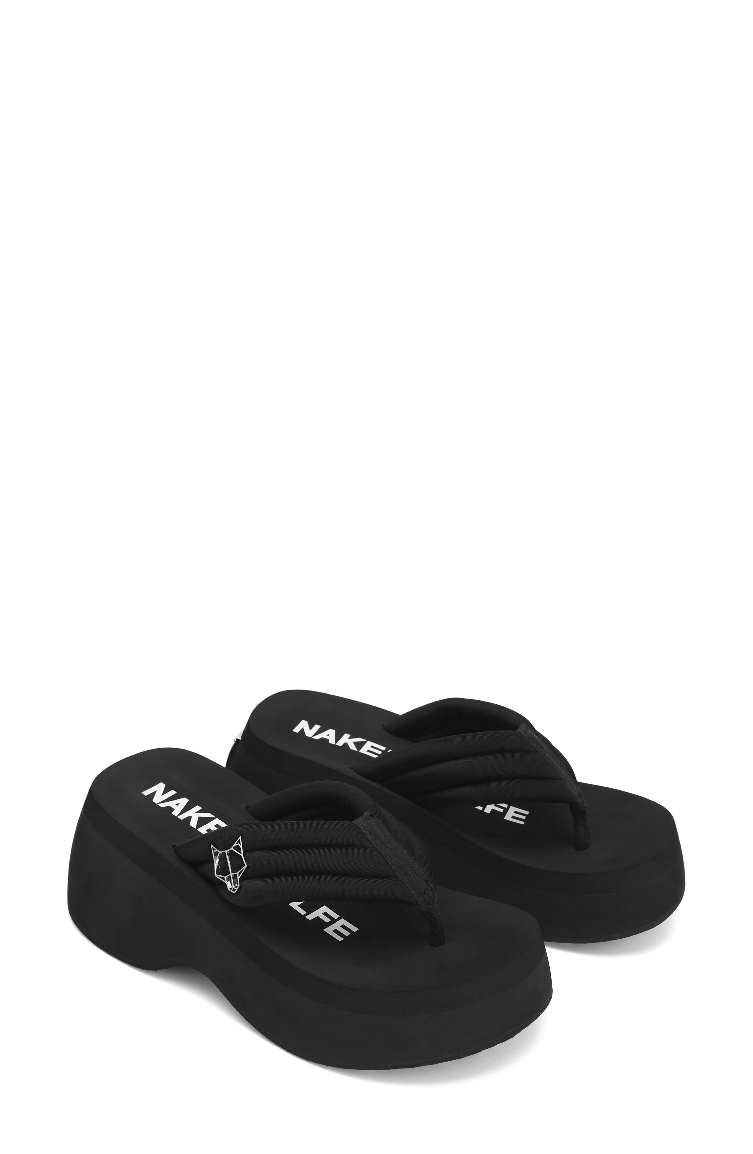 Naked Wolfe Damsel Platform Flip Flop, Main, color, 