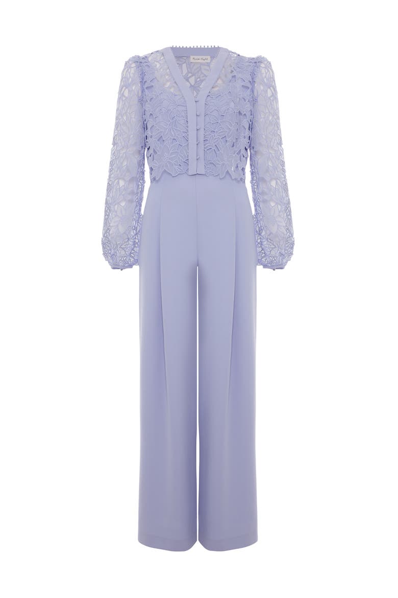 Winona Lace Jumpsuit, Alternate, color, Pale Blue
