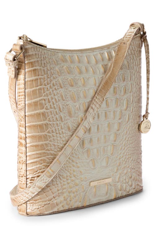 Brahmin Katie Croc Embossed Leather Crossbody Bag In Contour