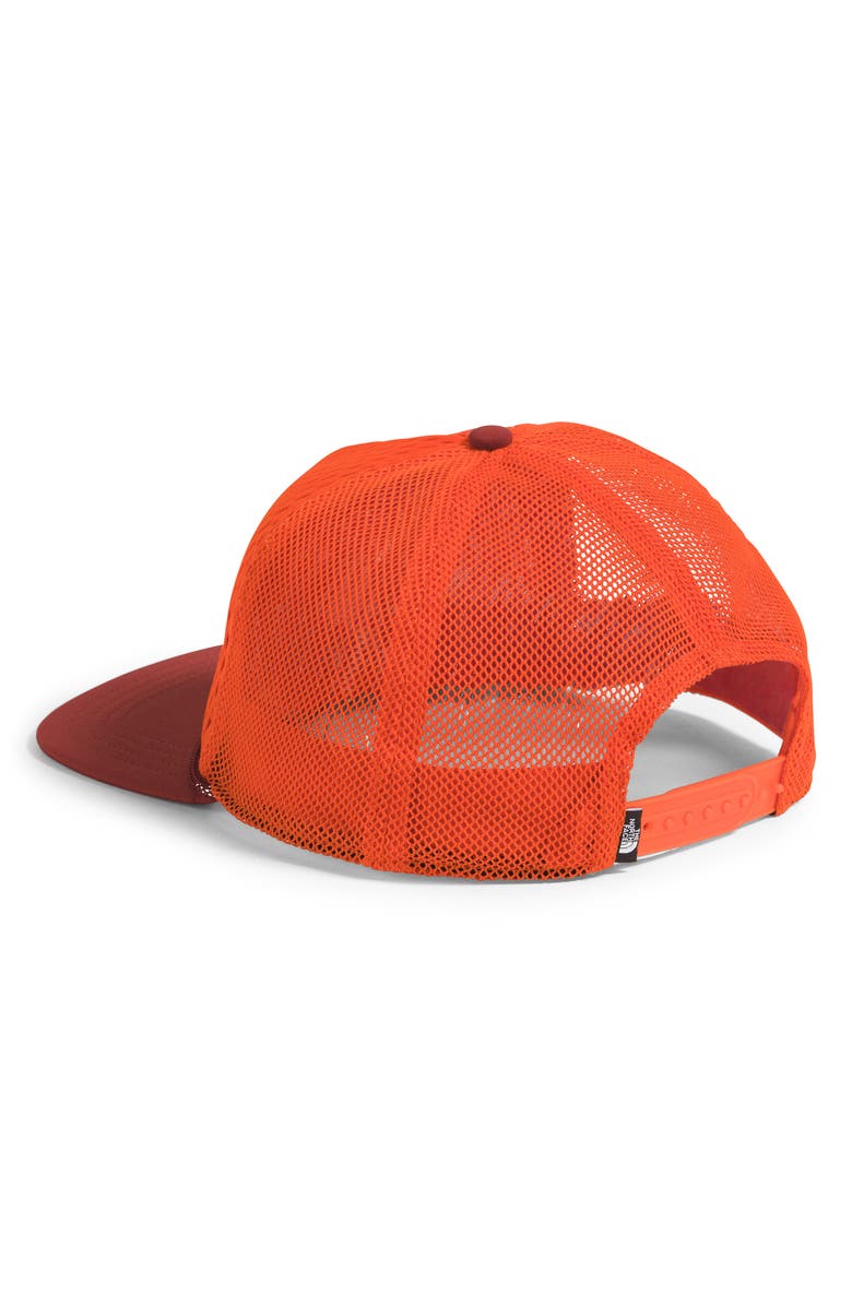 The North Face Runner Trucker Hat, Alternate, color, Lava Red/ Iron Clay