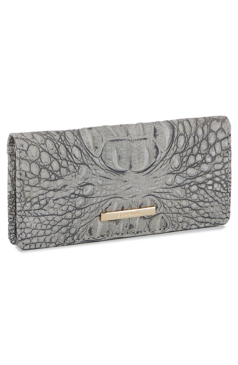 Brahmin 'Ady' Croc Embossed Continental Wallet, Alternate, color,