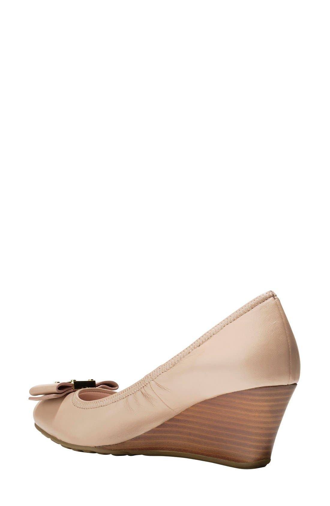 Cole Haan 'Tali Grand' Bow Wedge Pump, Alternate, color, 