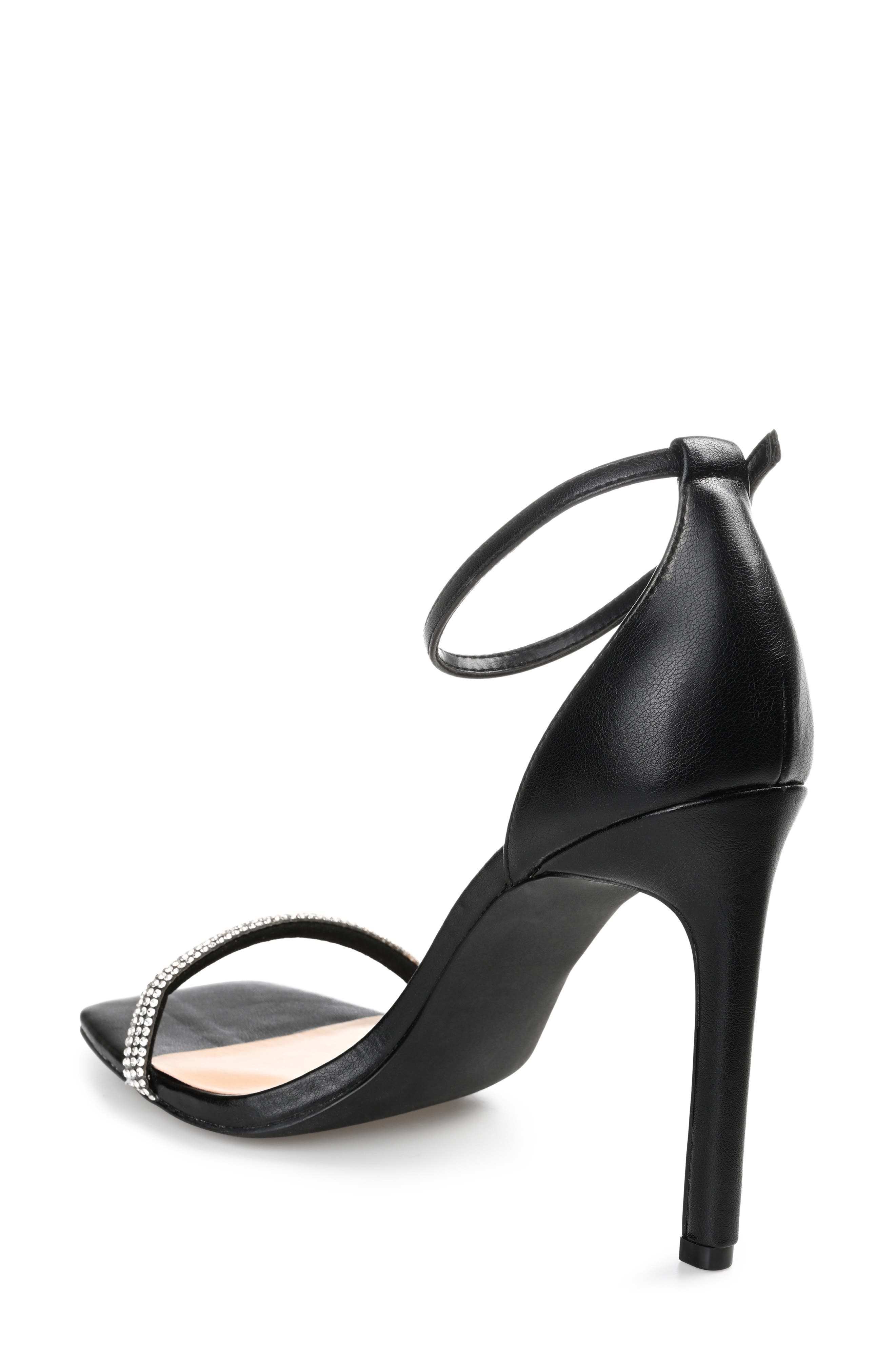 Journee Collection Zoya Heeled Sandal, Alternate, color, Black