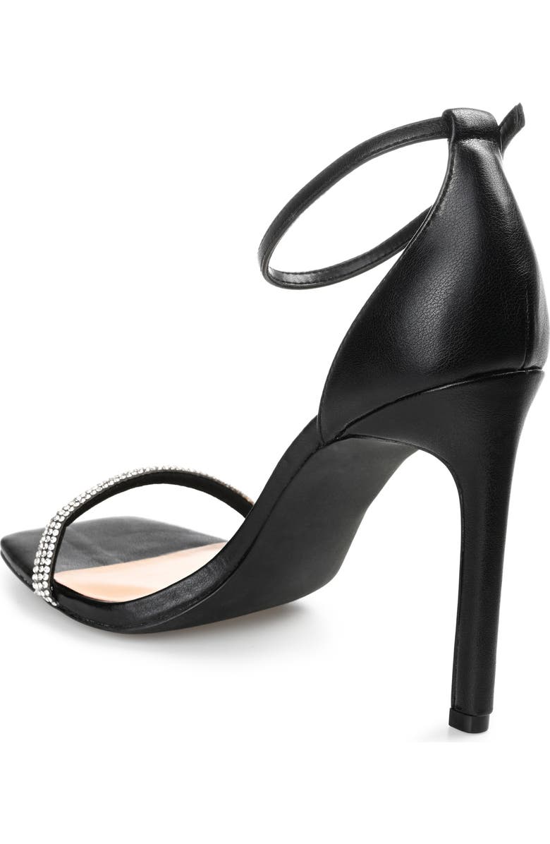 Journee Collection Zoya Heeled Sandal, Alternate, color, Black
