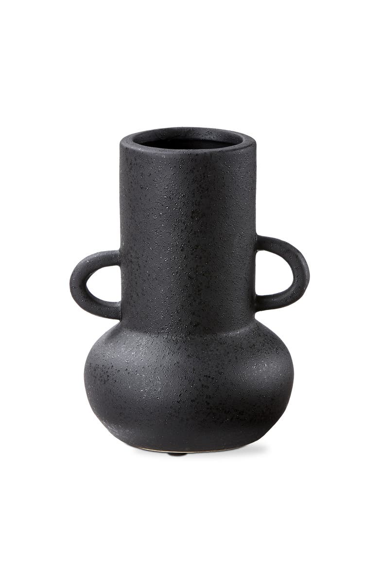 tag Kuro Large Black Ceramic Decorative Vase Novelty Home Accent, Main, color, Black