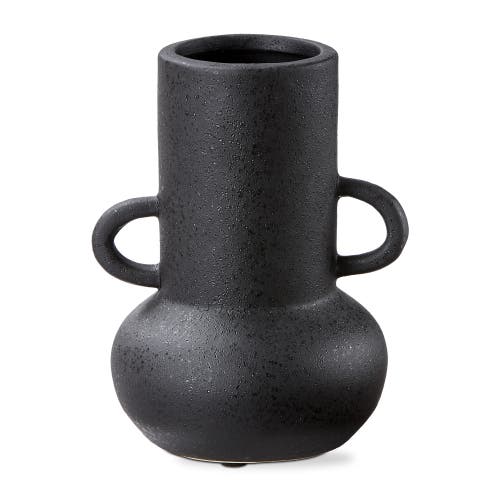 Tag Kuro Large Black Ceramic Decorative Vase Novelty Home Accent In Black