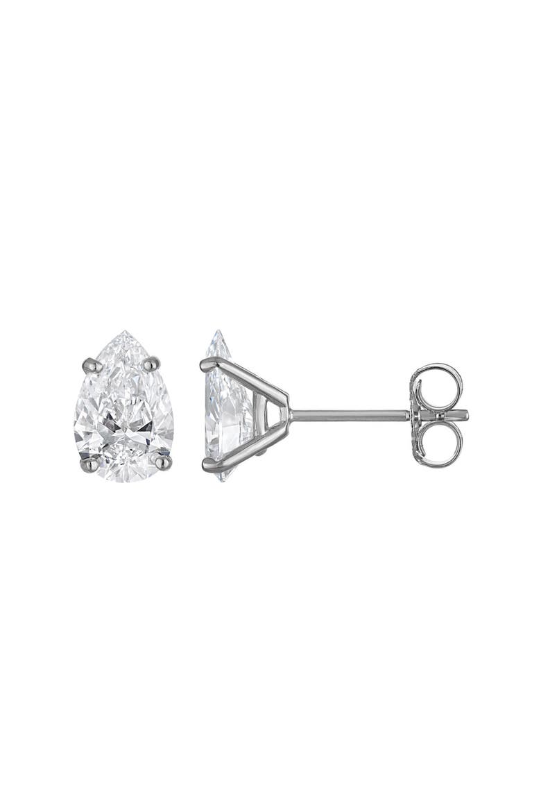 14K Gold Lab Grown Diamond Stud Earrings, Main, color, WHITE