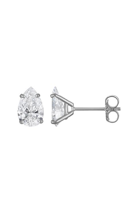 14K Gold Lab Grown Diamond Stud Earrings