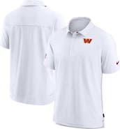 Nike Men's Nike White Washington Commanders Sideline Lockup Performance Polo