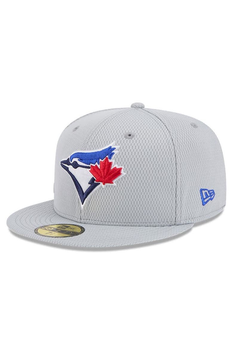 New Era Men's New Era Gray Toronto Blue Jays 2025 MLB Clubhouse 59FIFTY Fitted Hat, Alternate, color, 